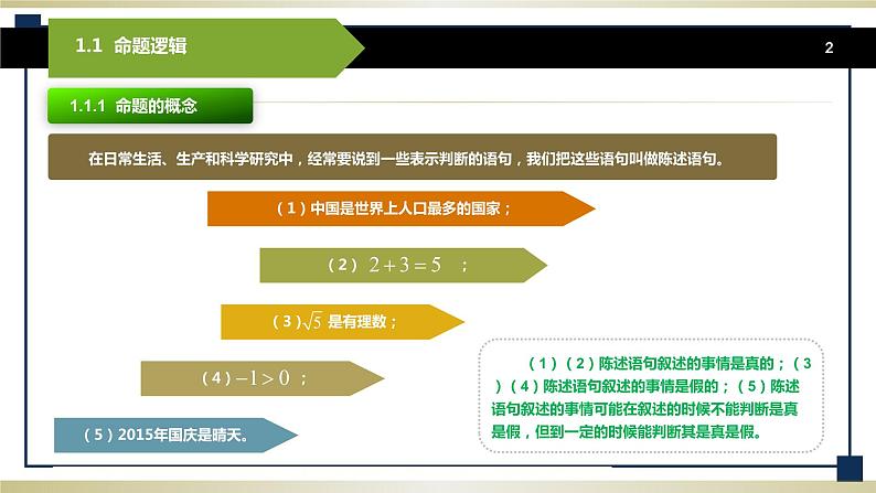 1.1命题逻辑 课件+教案02