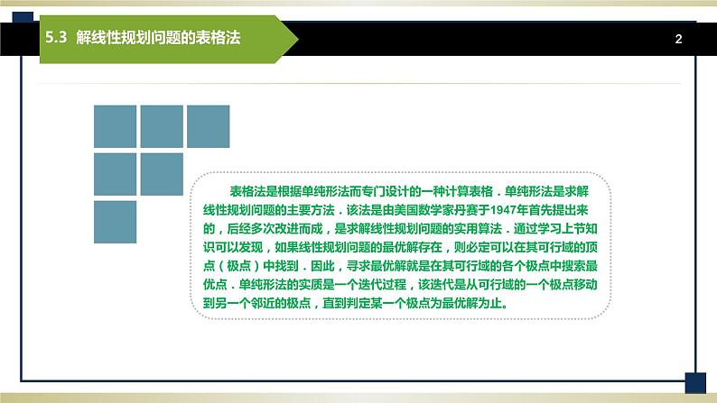 5.3解线性规划问题的表格法 课件+教案02