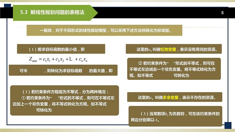 5.3解线性规划问题的表格法 课件+教案05