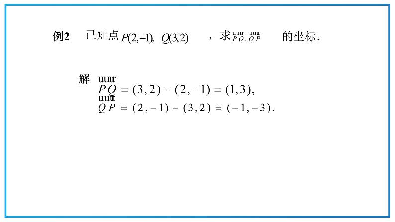 高教版中职数学基础模块下册：7.2《平面向量的坐标表示》ppt课件（2）06