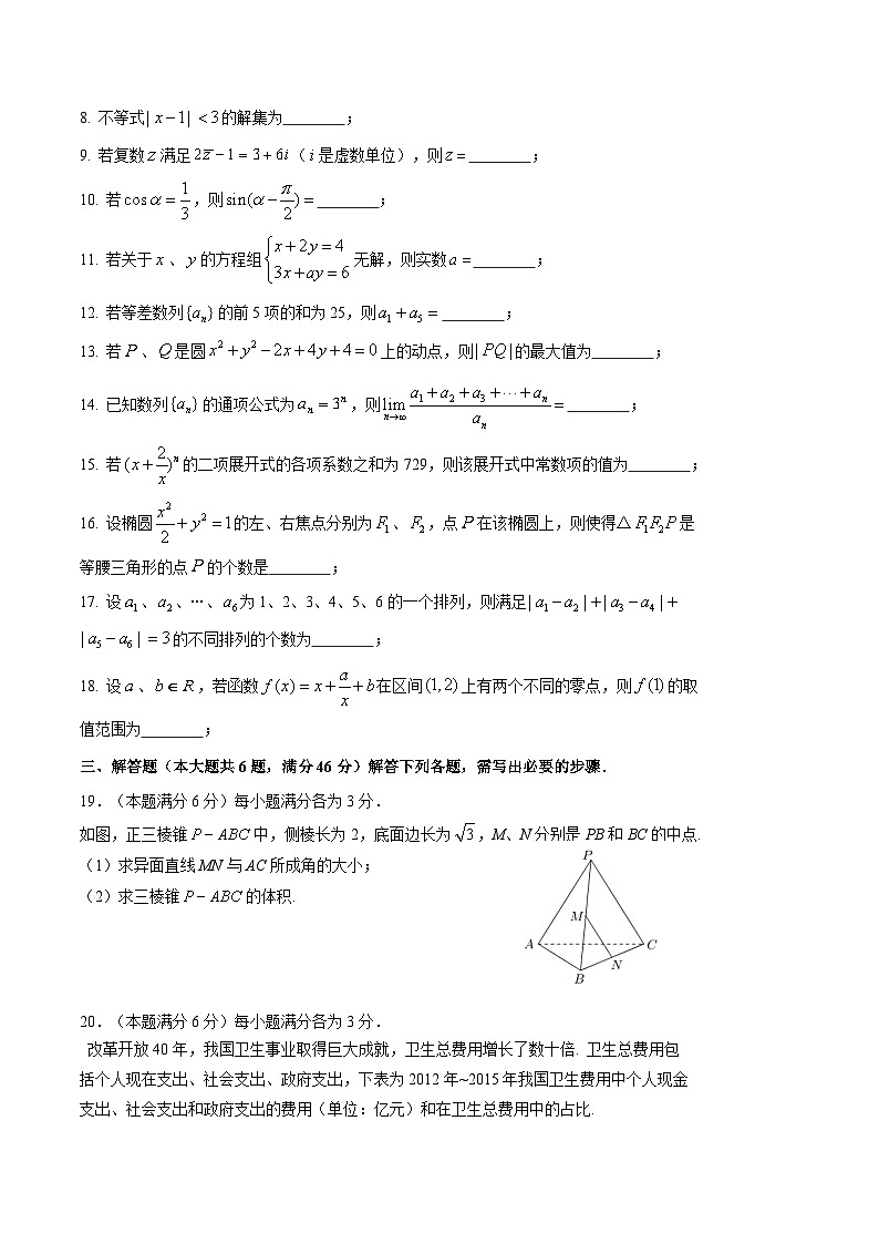 冲刺卷01——备考2023中职高考数学冲刺模拟卷（上海适用）02