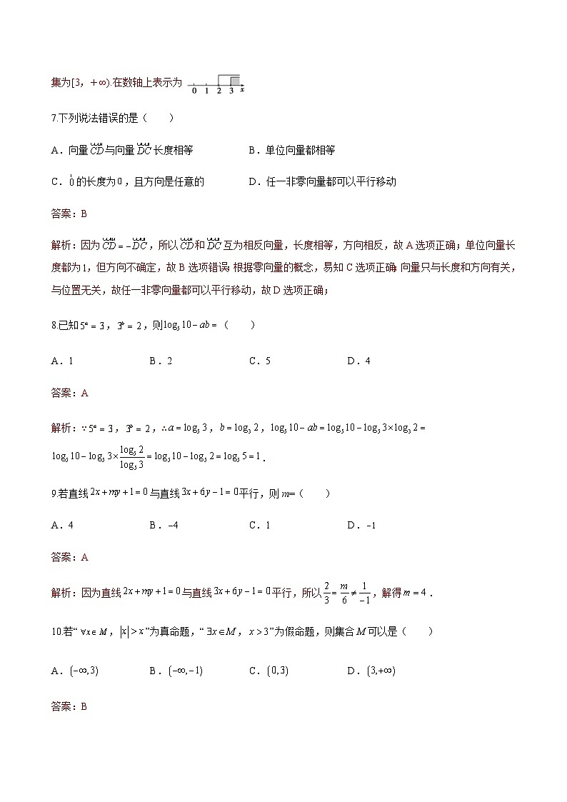 备考2023中职高考数学冲刺模拟卷五（答案）（云南适用） 第3页