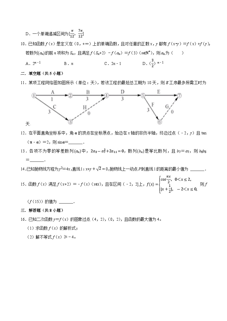 模拟卷05——备考2023中职高考数学冲刺模拟卷（江苏适用）03