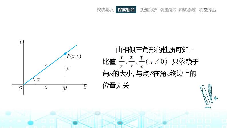 中职数学基础模块上册4-3任意角的三角函数教学课件第6页