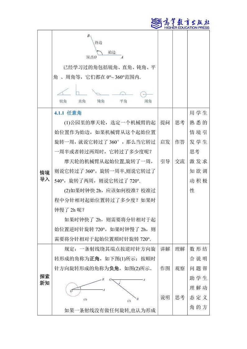 4.1角的概念的推广 教案02