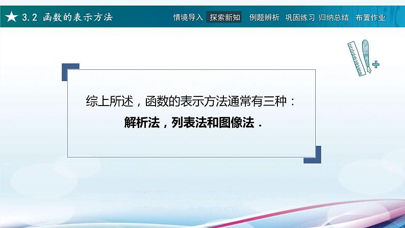 高教版2021 中职数学  基础模块上册 第三章函数 3.2函数的表示方法（3课时）-课件+教案07