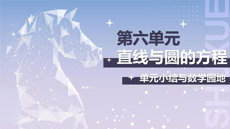 【北师大版中职数学】基础模块下册 第六章《直线与圆的方程》单元小结（课件+教案）01