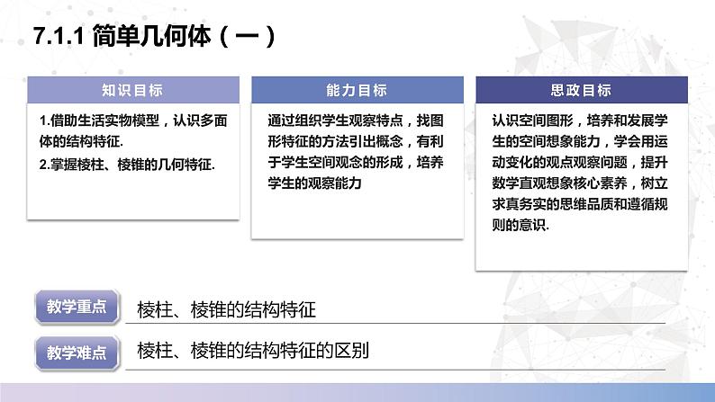 【北师大版中职数学】基础模块下册 7.1 简单几何体（一）（课件+教案）02