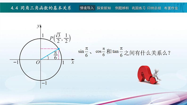 高教版2021 中职数学  基础模块上册 第四章三角函数 4.4同角三角函数的基本关系（2课时）-课件+教案02