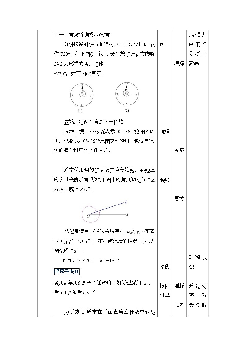 高教版2021 中职数学  基础模块上册 第四章三角函数 4.1角的概念的推广（2课时）-课件+教案03
