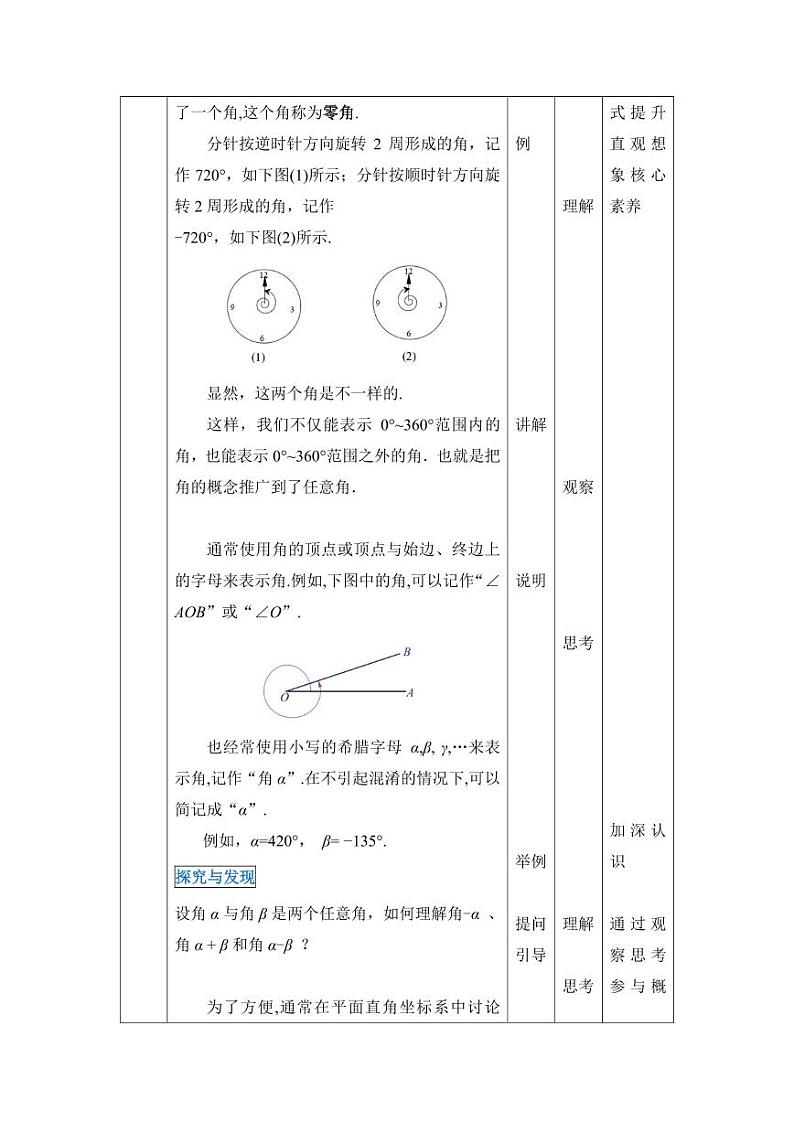 高教版2021 中职数学  基础模块上册 第四章三角函数 4.1角的概念的推广（2课时）-课件+教案03