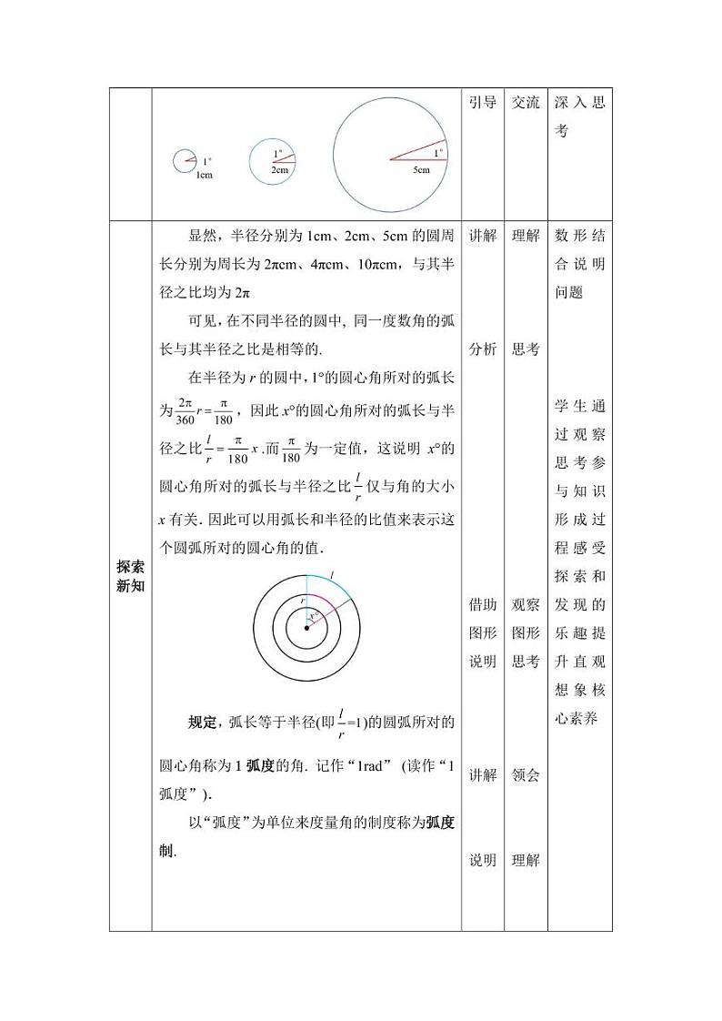 高教版2021 中职数学  基础模块上册 第四章三角函数 4.2弧度制（2课时）-课件+教案02