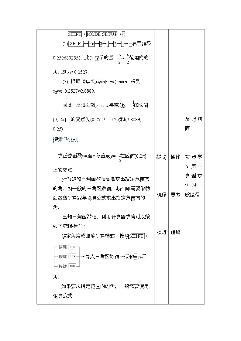 高教版2021 中职数学  基础模块上册 第四章三角函数 4.8已知三角函数值求角（2课时）-课件+教案02