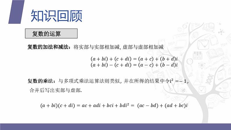 【北师大版中职数学】拓展模块一 下册 第七单元《复数》单元复习 课件+教案06