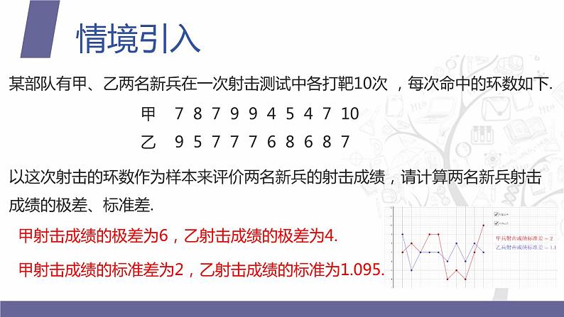 【北师大版中职数学】拓展模块一 下册 10.1.3《总体离散程度的估计》课件+教案04