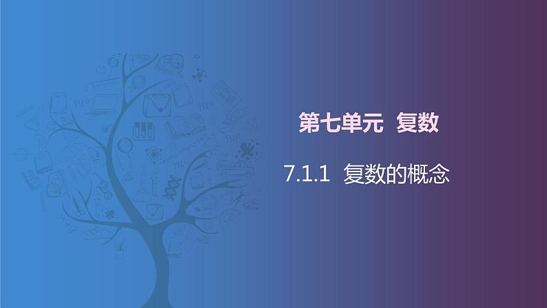 【北师大版中职数学】拓展模块一 下册 7.1.1《复数的有关概念》课件+教案01