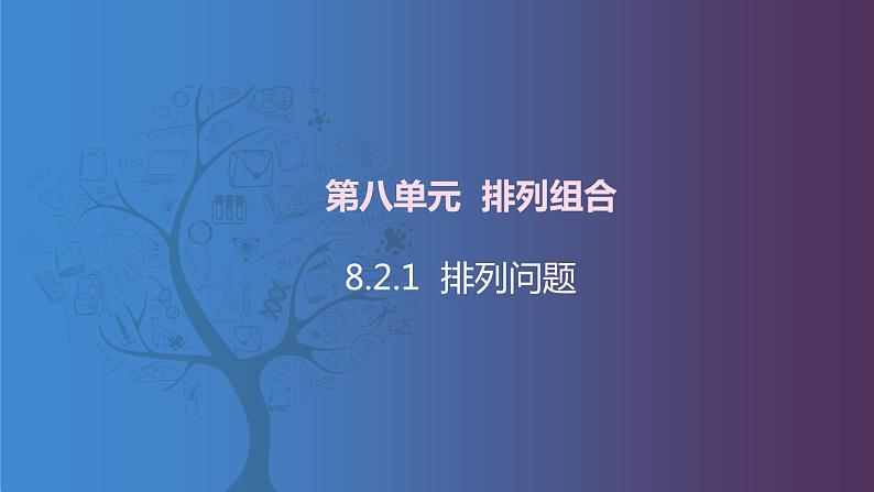 【北师大版中职数学】拓展模块一 下册 8.2.1《排列问题》课件+教案01