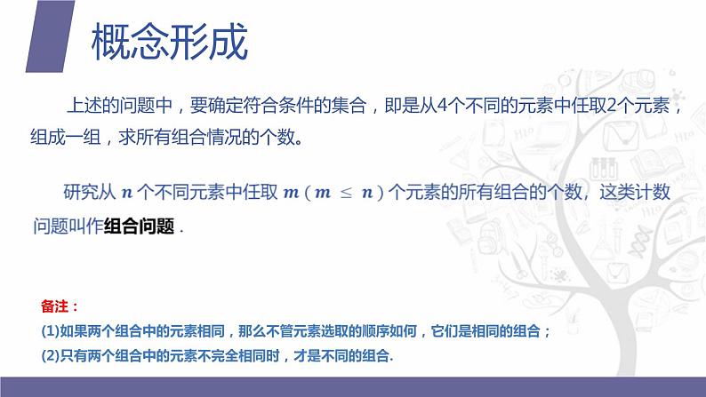 【北师大版中职数学】拓展模块一 下册 8.3.1《组合问题》课件+教案05