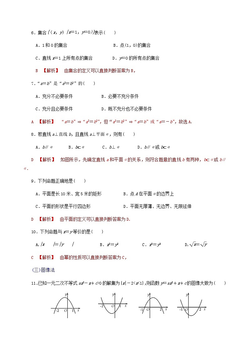 【备战2024中职高考】中职数学 二轮复习 专题模拟卷选择题、填空题综合测试卷(一)（教师版）第2页