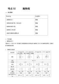 【备战2024年中职高考】中职数学 一轮复习专题训练（考点讲与练）专题32 抛物线（讲）.zip