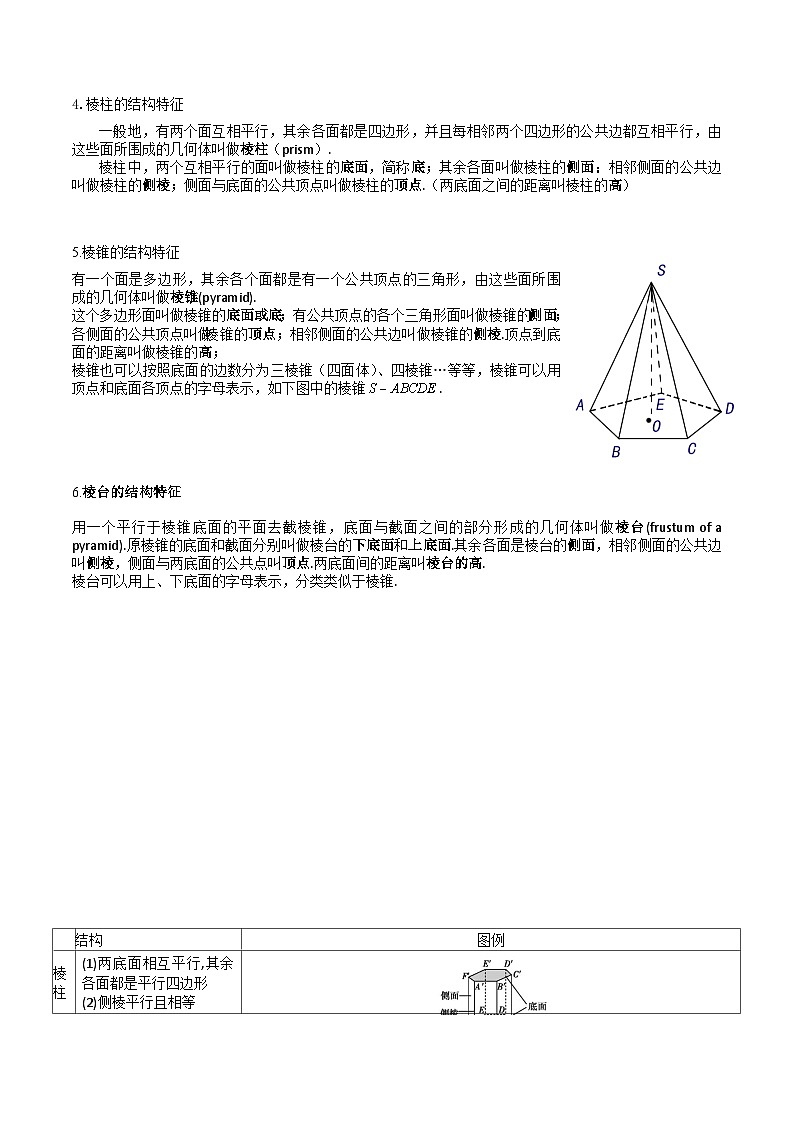 【备战2024年中职高考】中职数学 一轮复习专题训练（考点讲与练）专题33 空间几何体（讲）.zip02