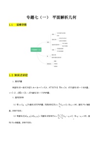 【备战2024年中职高考】中职数学 二轮复习 专题训练 专题07（一） 平面教师几何（教师版）