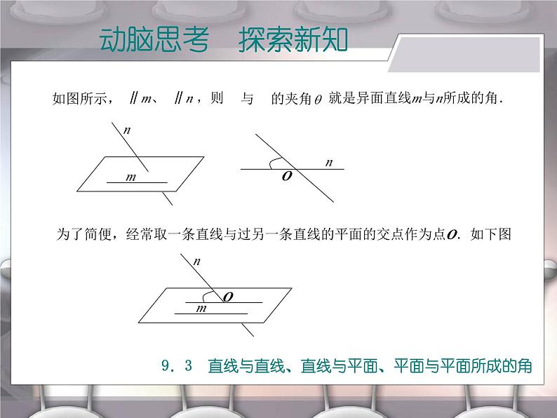 高教版（2021）中职数学 基础模块下册 9.3 直线与直线、直线与平面、平面与平面所成的角 课件PPT第4页