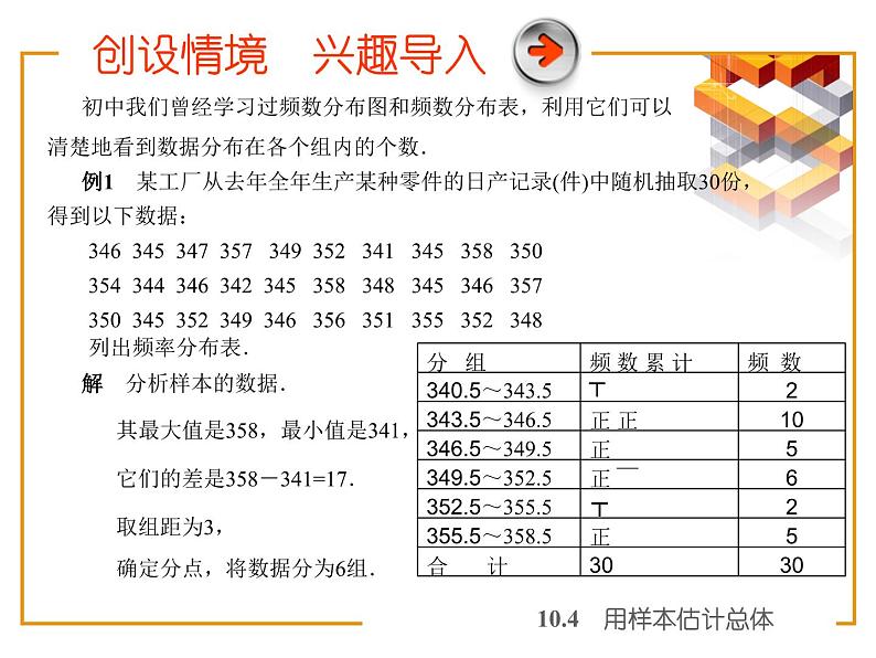 【备课无忧】高教版（2021）中职数学 基础模块下册 10.4用样本估计总体 课件+教案（送教学大纲）02