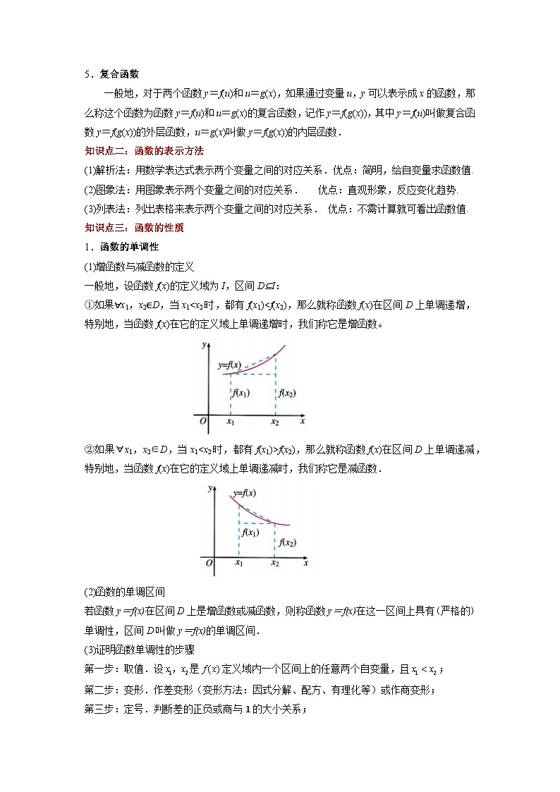 第3章 函数（知识考点）-【中职专用】高中数学单元复习讲与测（高教版2021·基础模块上册）（解析版)第2页