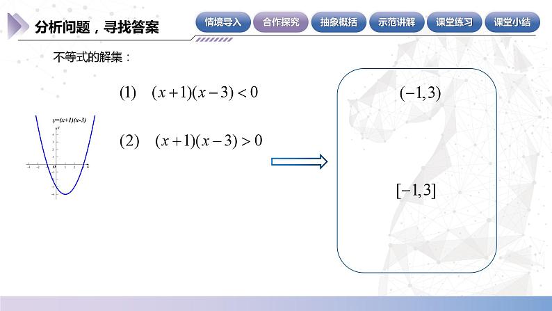 【中职数学】北师大版基础模块上册 2.3.3《特殊类型一元二次不等式的解法》（课件+教案）06