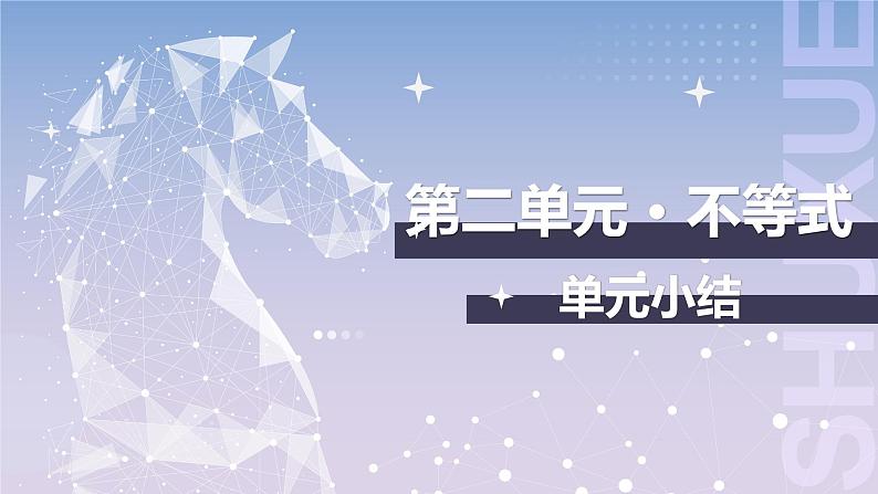 【中职数学】北师大版基础模块上册 第二单元《不等式》单元小结（课件+教案）01