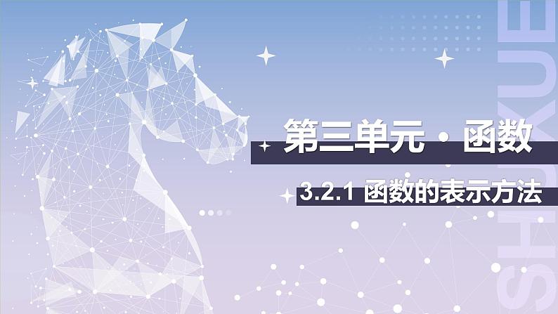 【中职数学】北师大版基础模块上册 3.2.1《函数的表示方法》（课件+教案）01