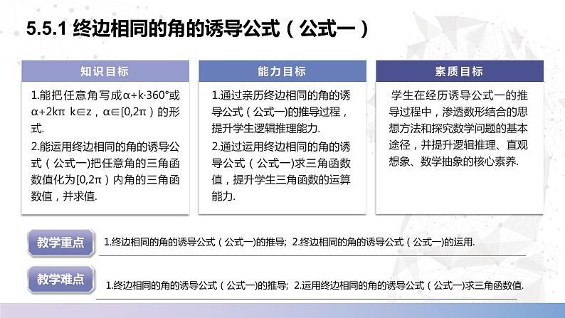 【中职数学】北师大版基础模块上册 5.5.1《诱导公式》（终边相同的角）（课件+教案）02