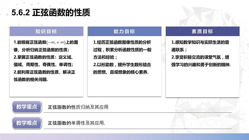 【中职数学】北师大版基础模块上册 5.6.2（3）《正弦函数的性质》（课件+教案）02