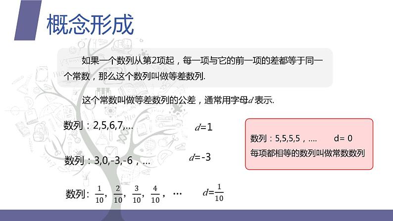 北师大版中职数学拓展模块一 上册 3.2.1 等差数列的概念与通项公式（课件+教案）06