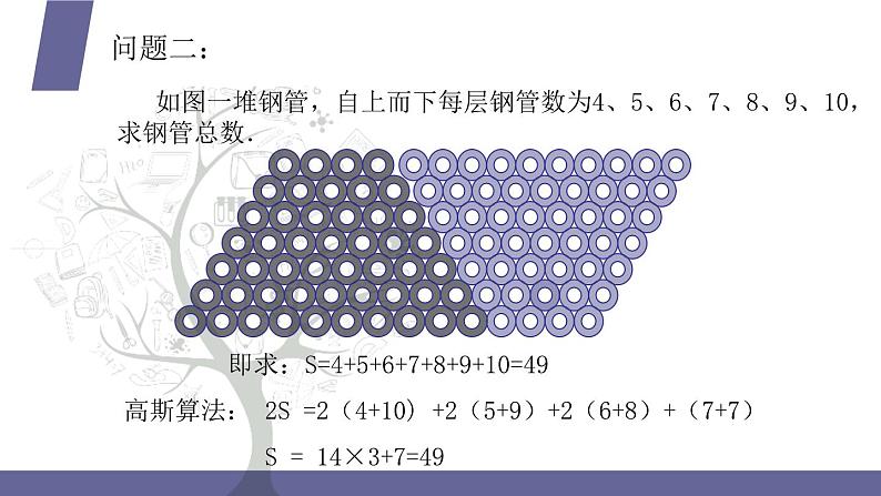 北师大版中职数学拓展模块一 上册 3.2.3 等差数列的前n项和公式（课件+教案）06