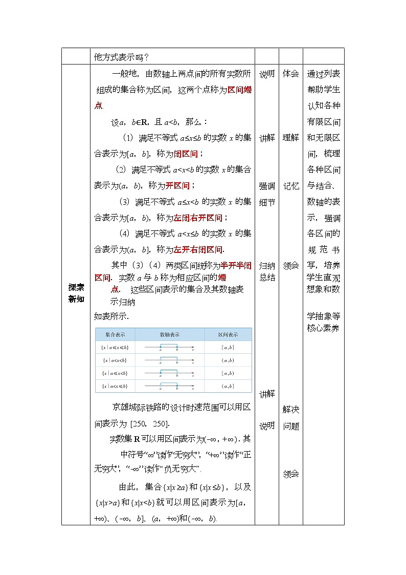 中职数学 高教版（2021·十四五）基础模块上册 2.2区间 PPT课件+教案+课内练习题答案02