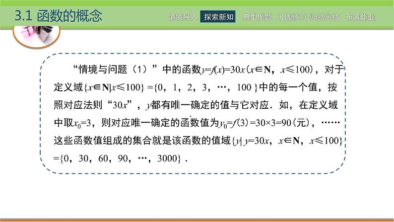 中职数学 高教版（2021·十四五）基础模块上册3.1函数的概念  PPT课件+教案+课内练习题答案08