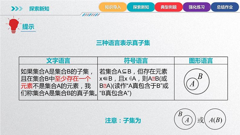 中职数学北师大版基础模块上册1.2.2 真子集与相等集合 课件+教案08