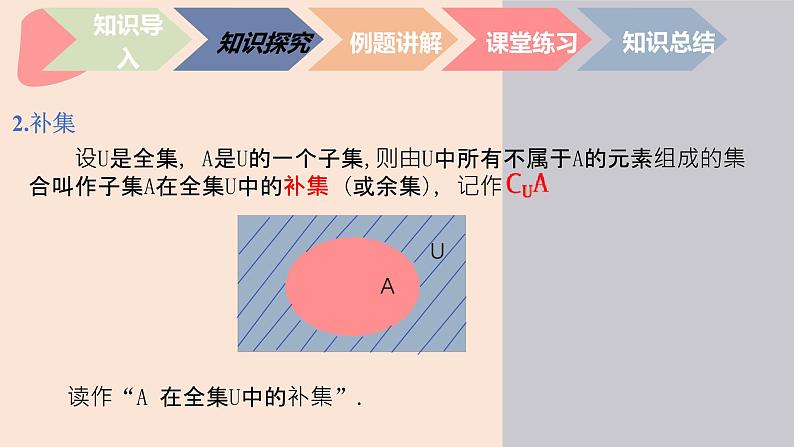 中职数学基础模块1.3.3 全集与补集 课件05