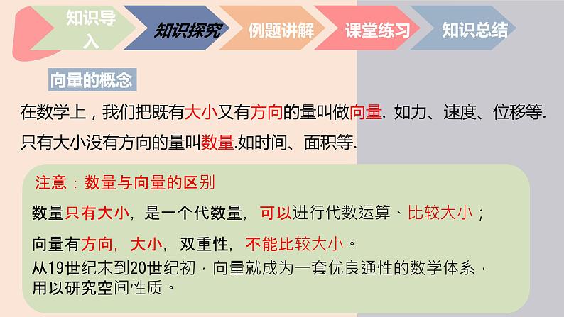 中职数学拓展模块4.1 平面向量的概念 课件第4页