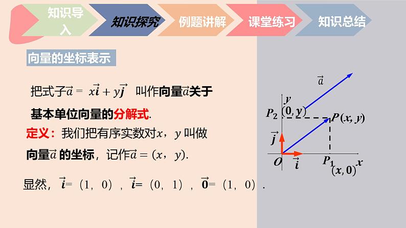 中职数学拓展模块4.3.1 平面向量的直角坐标及其运算 课件06