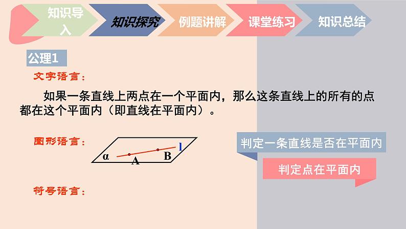 中职数学拓展模块6.1.2 平面的基本性质 课件07