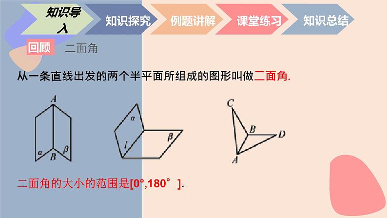 中职数学拓展模块6.4.3  平面与平面垂直 课件02