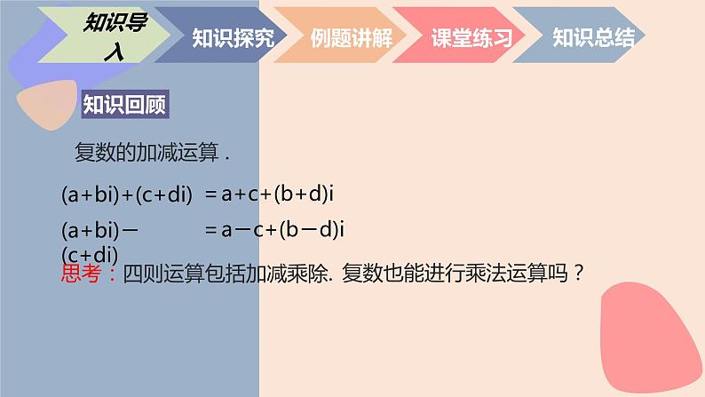 中职数学拓展模块7.2.2 复数的乘法 课件02