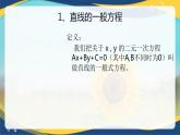 6.2.3 直線的一般式方程-【中職】高一數(shù)學課件（高教版2021基礎模塊下冊）