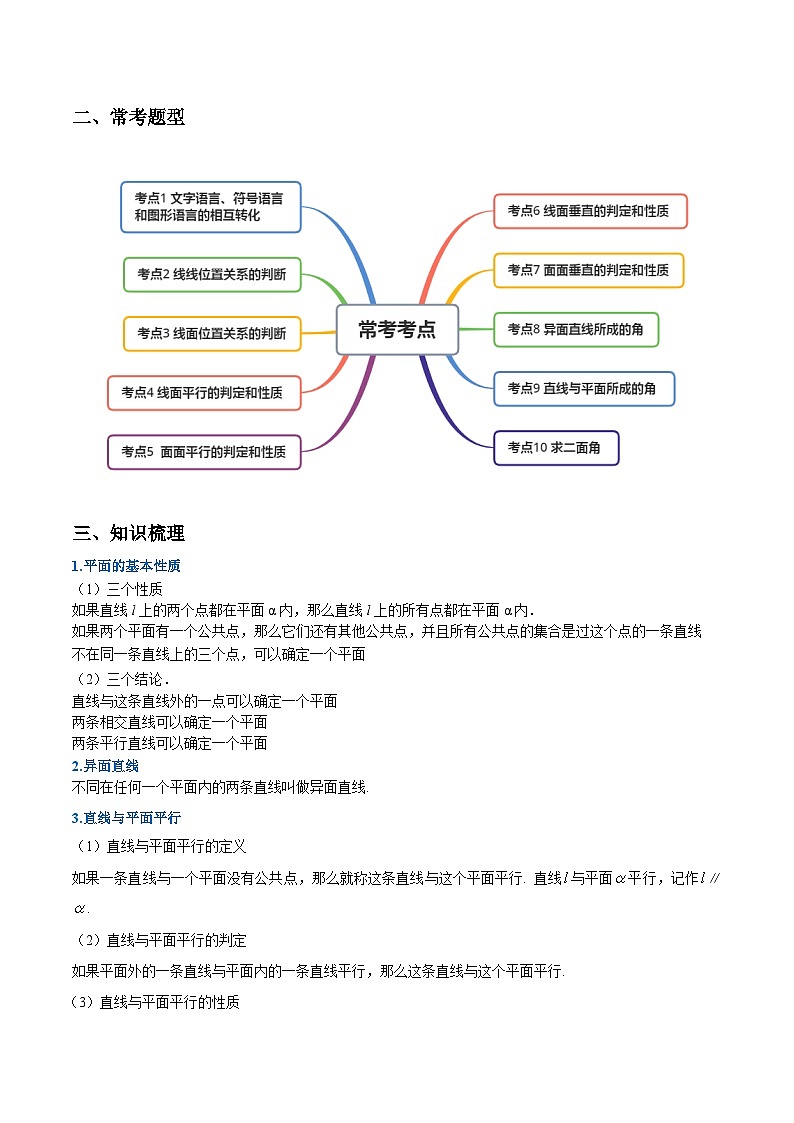 讲析04 立体几何（考点分析）（原卷版）第2页