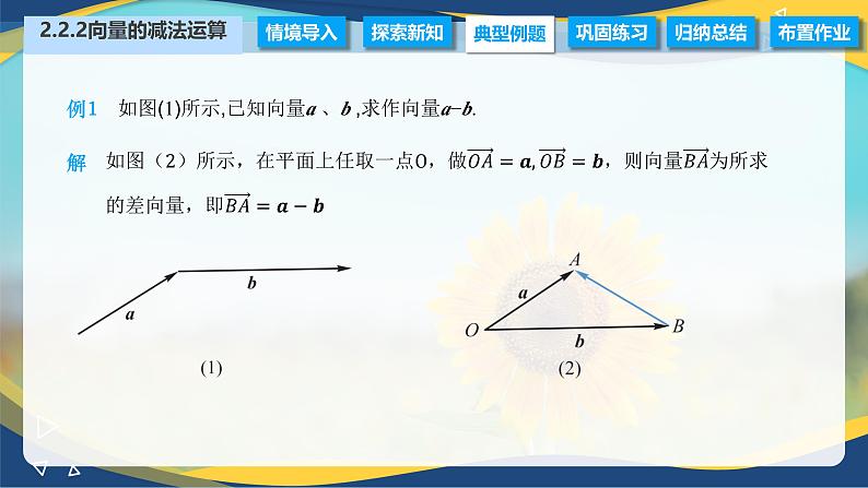 2.2.2 向量的减法运算（课件）-【中职专用】高二数学（高教版2021拓展模块一上册）05