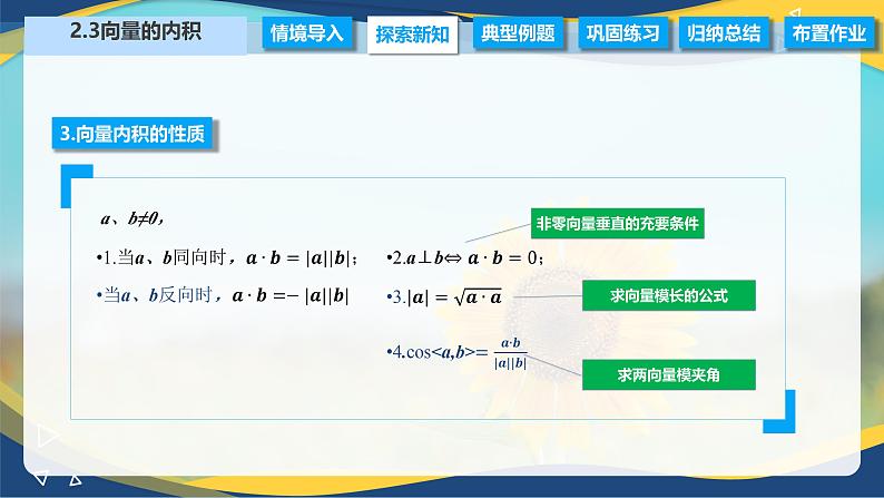 2.3 向量的内积（课件）-【中职专用】高二数学（高教版2021拓展模块一上册）06