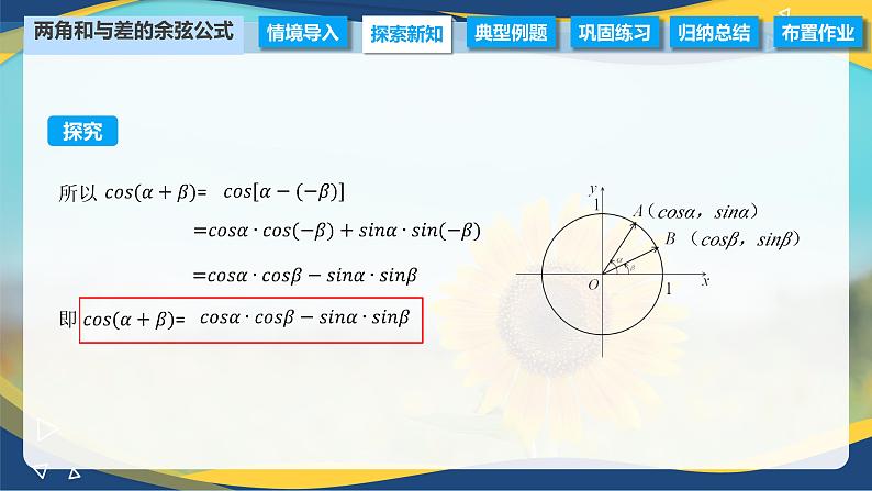 6.1.1 两角和与差的余弦公式（课件）-【中职专用】高二数学（高教版2021·拓展模块一下册）第6页